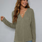 *APP EXCLUSIVE* Dropped Shoulder High-Low Waffle-Knit Top