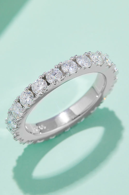 *APP EXCLUSIVE* 2.3 Carat Moissanite 925 Sterling Silver Eternity Ring