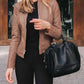 *APP EXCLUSIVE* Mock Neck Zip Up Jacket