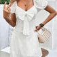 *APP EXCLUSIVE* Bow Detail Eyelet Puff Sleeve Dress