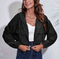 *APP EXCLUSIVE*  Drawstring Hooded Zip Up Jacket with Pockets