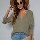 *APP EXCLUSIVE* Dropped Shoulder High-Low Waffle-Knit Top