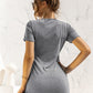 *APP EXCLUSIVE* Cuffed Sleeve Side Tie Dress