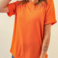*APP EXCLUSIVE* Round Neck Cuffed Short Sleeve Tee