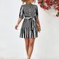 *APP EXCLUSIVE* Striped Half Sleeve Tie Waist Mini Dress