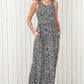 *APP EXCLUSIVE* Leopard Round Neck Sleeveless Maxi Dress