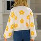 *App Exclusive* Floral Open Front Fuzzy Cardigan