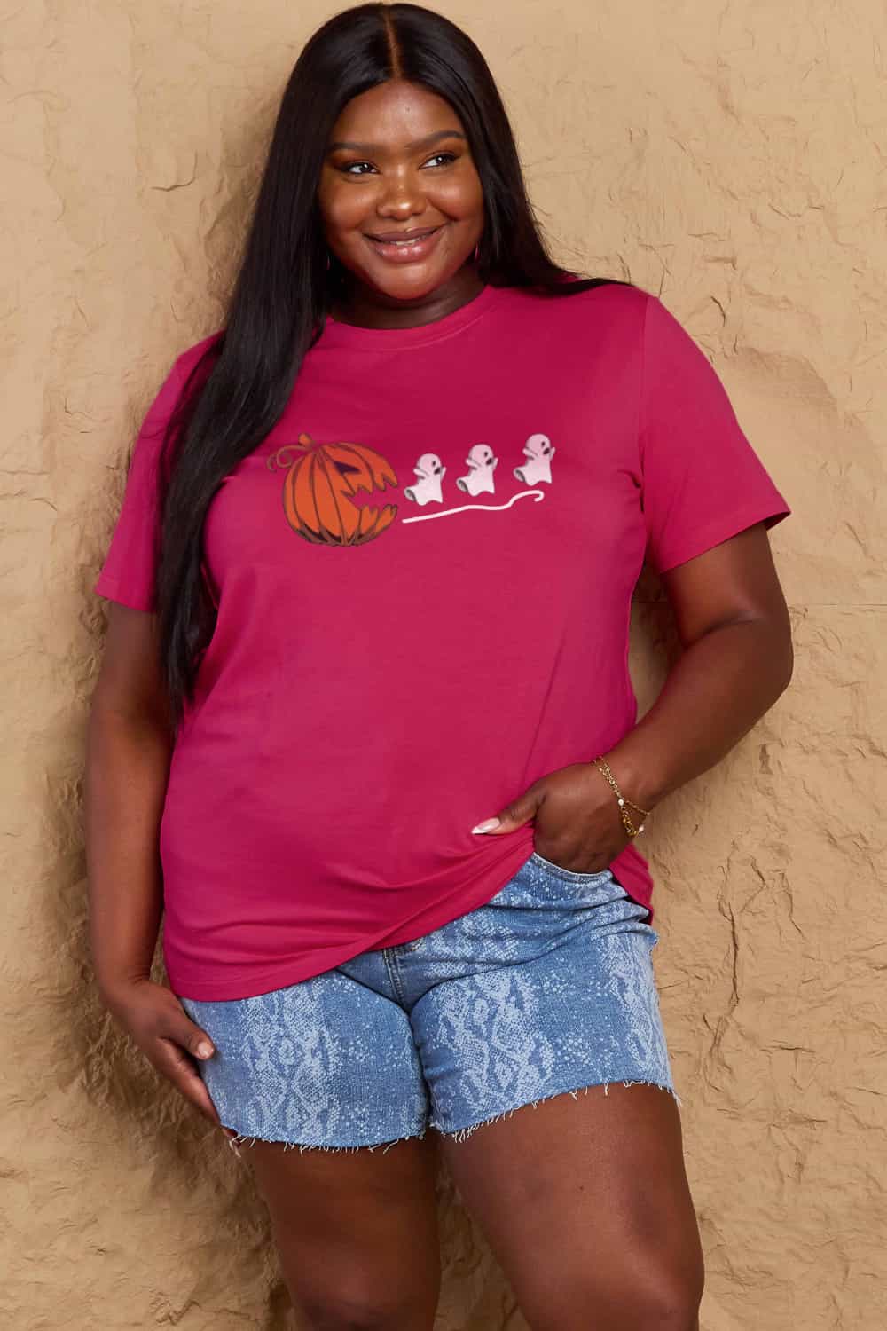 *APP EXCLUSIVE* Jack-O'-Lantern Graphic Cotton T-Shirt