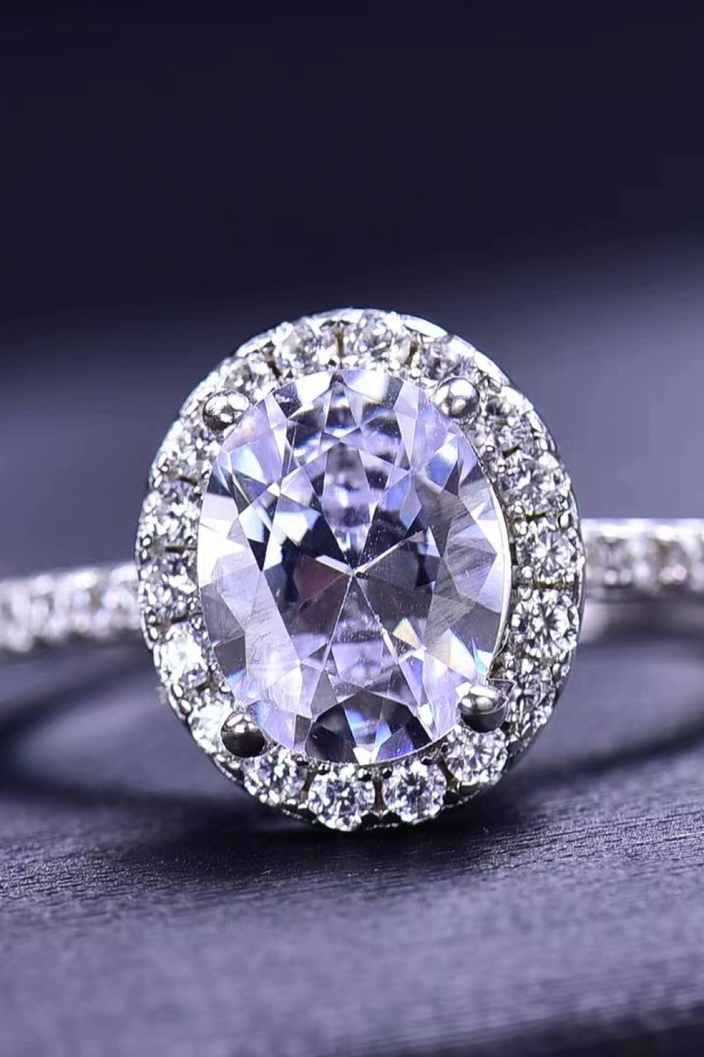 *APP EXCLUSIVE* 2 Carat Moissanite Platinum-Plated Ring