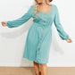 *App Exclusive* Scoop Neck Empire Waist Long Sleeve Mini Dress