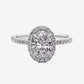 *APP EXCLUSIVE* 2 Carat Moissanite Platinum-Plated Ring