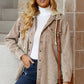 *App Exclusive* Snap Front Hooded Corduroy Shacket