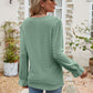 * APP EXCLUSIVE* Eyelet Lace Trim Flounce Sleeve Blouse