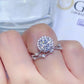 *APP EXCLUSIVE* 1 Carat Moissanite Platinum-Plated Ring