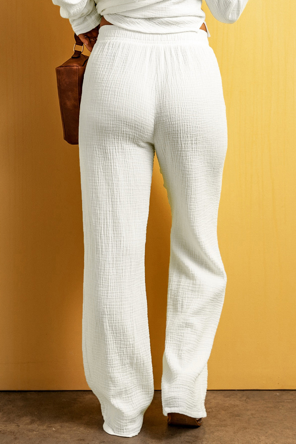 *APP EXCLUSIVE* Textured Straight Leg Pants