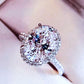*APP EXCLUSIVE* 2 Carat Moissanite Platinum-Plated Ring