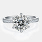 * APP EXCLUSIVE* 3.14 Carat Moissanite Side Stone Ring