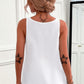 Half-Zip Scoop Neck Tank