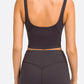 *APP EXCLUSIVE* Deep Vneck Crop Sports Bra
