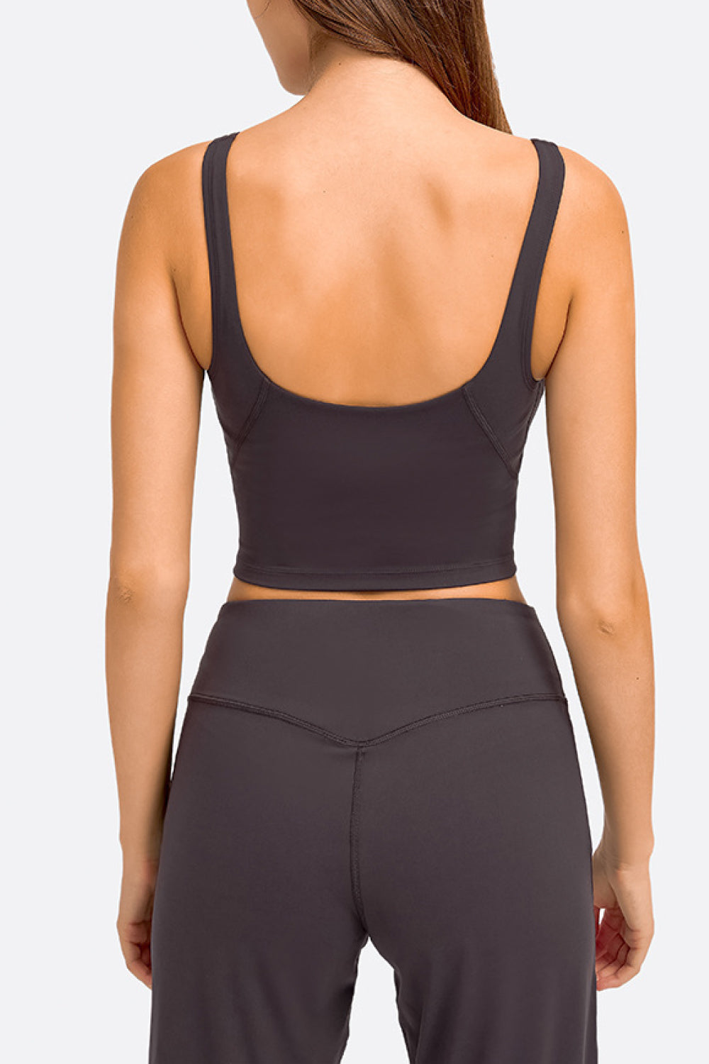 *APP EXCLUSIVE* Deep Vneck Crop Sports Bra