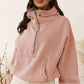 * APP EXCLUSIVE* Zip-Up Dropped Shoulder Hoodie