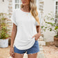 * APP EXCLUSIVE* Eyelet Short Sleeve Top