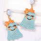 *APP EXCLUSIVE* Smiling Ghost Shape Synthetic Pearl Earrings