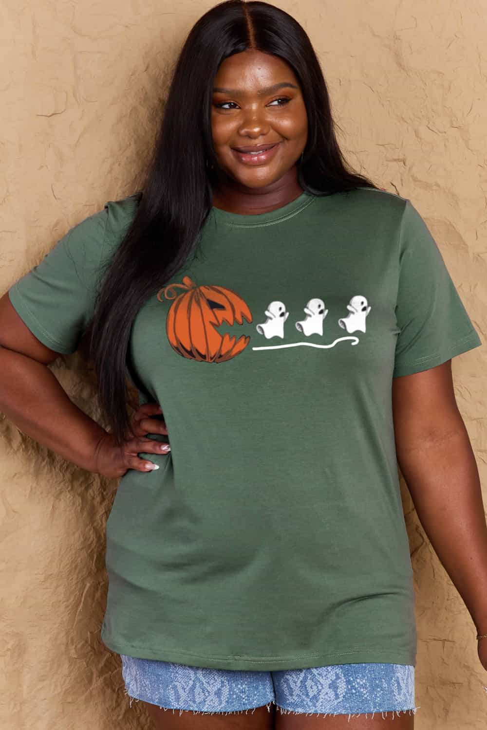 *APP EXCLUSIVE* Jack-O'-Lantern Graphic Cotton T-Shirt