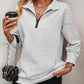 *APP EXCLUSIVE* Zip-Up Dropped Shoulder Sweatshirt