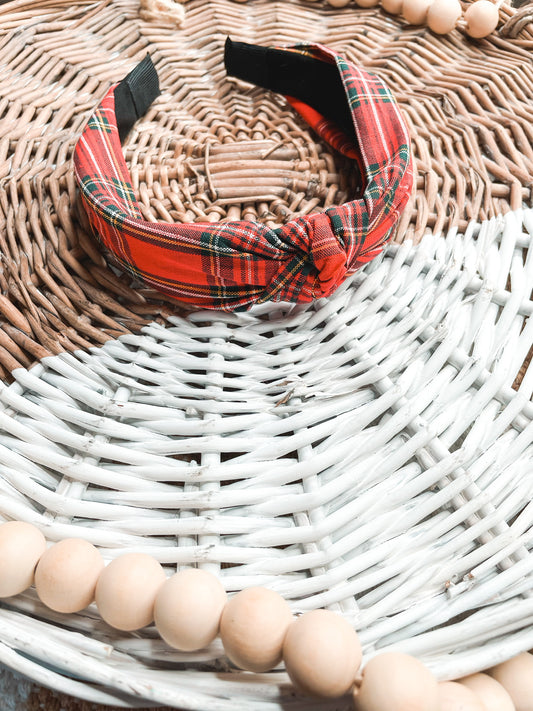 Holiday Plaid Headband