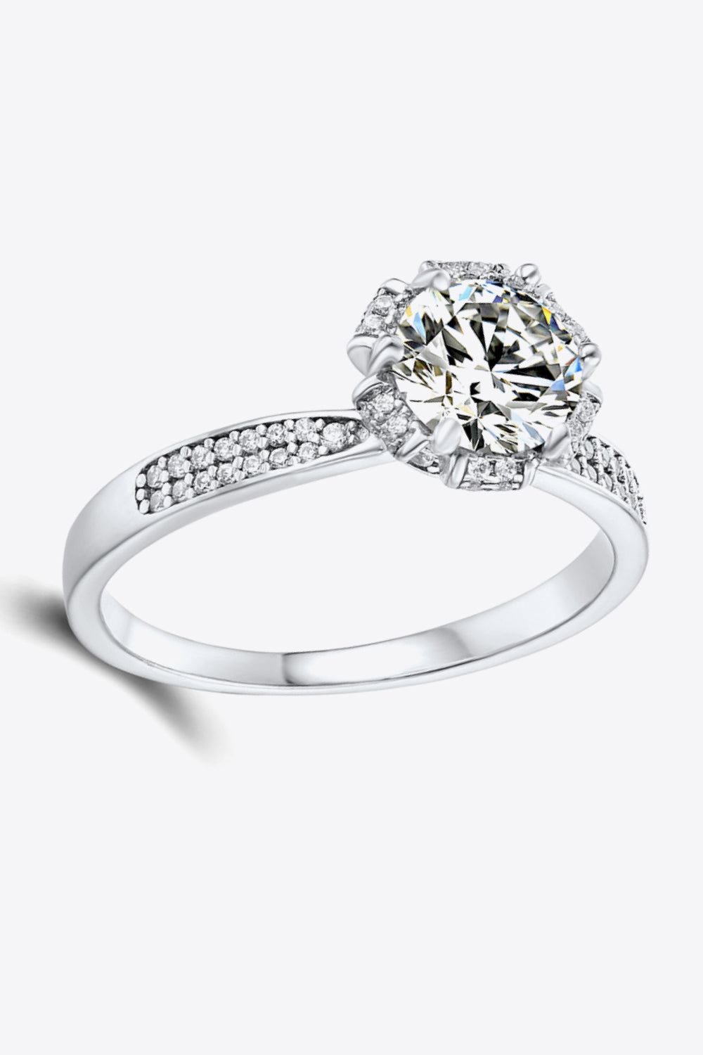*APP EXCLUSIVE* 925 Sterling Silver 1 Carat Moissanite Ring