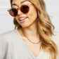 *APP EXCLUSIVE* Round Full Rim Polycarbonate Frame Sunglasses