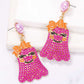 *APP EXCLUSIVE* Smiling Ghost Shape Synthetic Pearl Earrings
