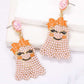*APP EXCLUSIVE* Smiling Ghost Shape Synthetic Pearl Earrings