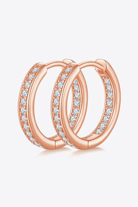 *APP EXCLUSIVE* Moissanite 925 Sterling Silver Huggie Earrings