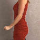 *APP EXCLUSIVE* Spaghetti Strap Ruched Dress