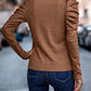 *APP EXCLUSIVE* Decorative Button Puff Sleeve T-Shirt