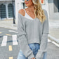 Vneck Long Sleeve Sweater