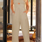 *APP EXCLUSIVE* Smocked Spaghetti Strap Wide Leg Jumpsuit