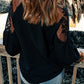 *APP EXCLUSIVE* Embroidered Tie-Neck Puff Sleeve Blouse
