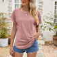 * APP EXCLUSIVE* Eyelet Short Sleeve Top