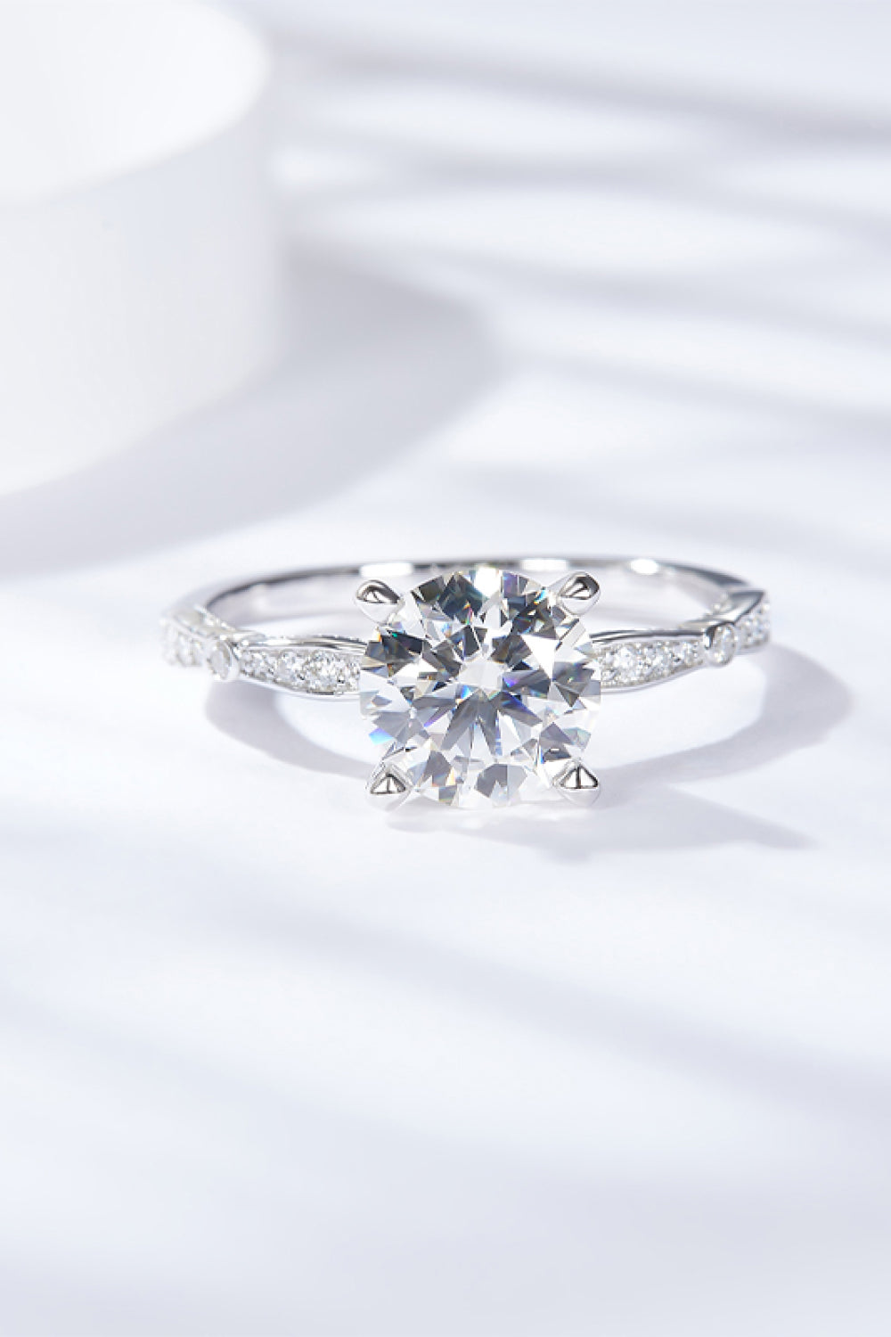 *APP EXCLUSIVE* 1.5 Carat Moissanite Side Stone Ring