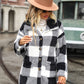 Plaid Collared Neck Button Down Jacket