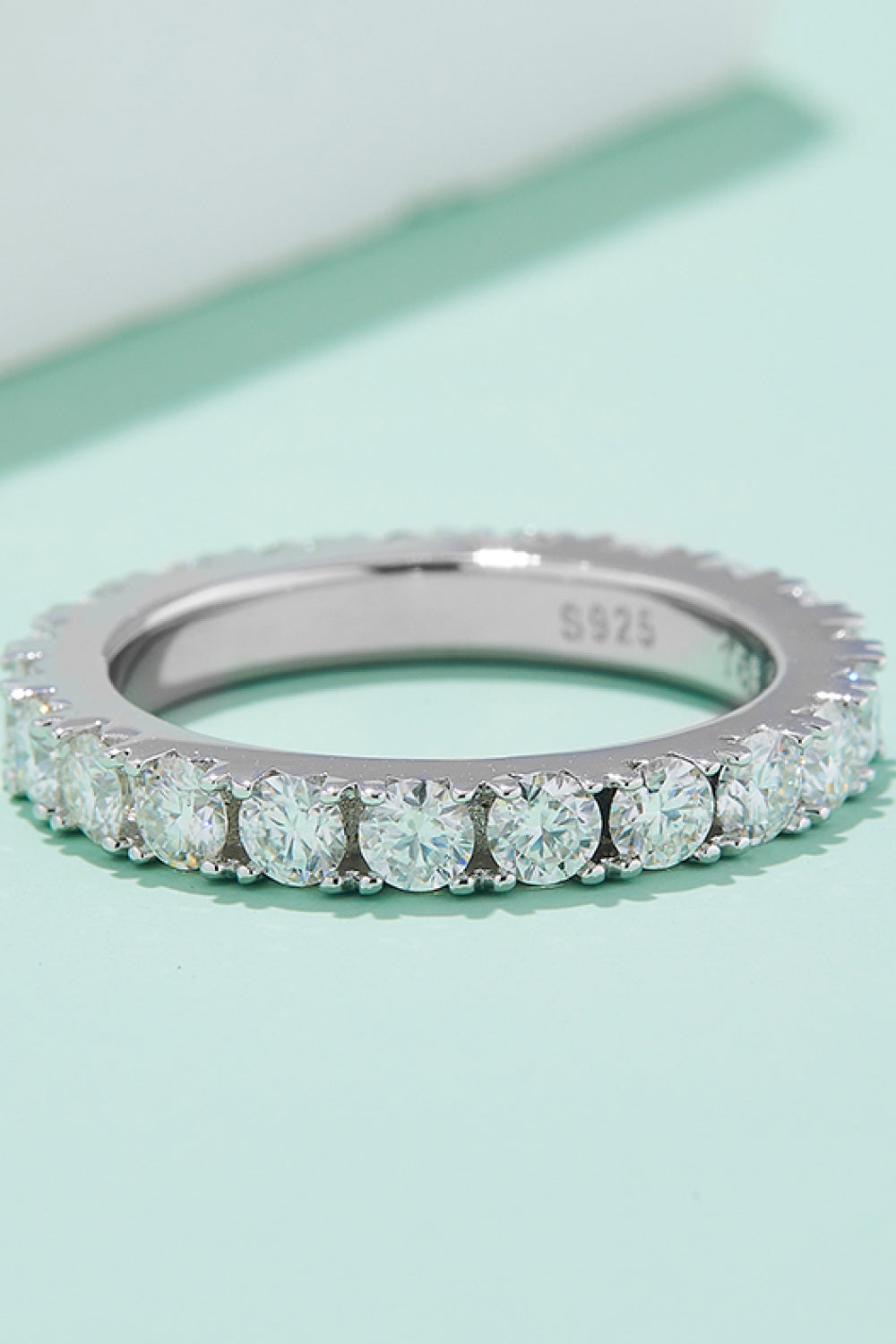 *APP EXCLUSIVE* 2.3 Carat Moissanite 925 Sterling Silver Eternity Ring