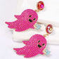 *APP EXCLUSIVE* Ghost Shape Synthetic Pearl Dangle Earrings