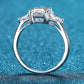*APP EXCLUSIVE* 3 Carat Moissanite 925 Sterling Silver Rhodium-Plated Ring