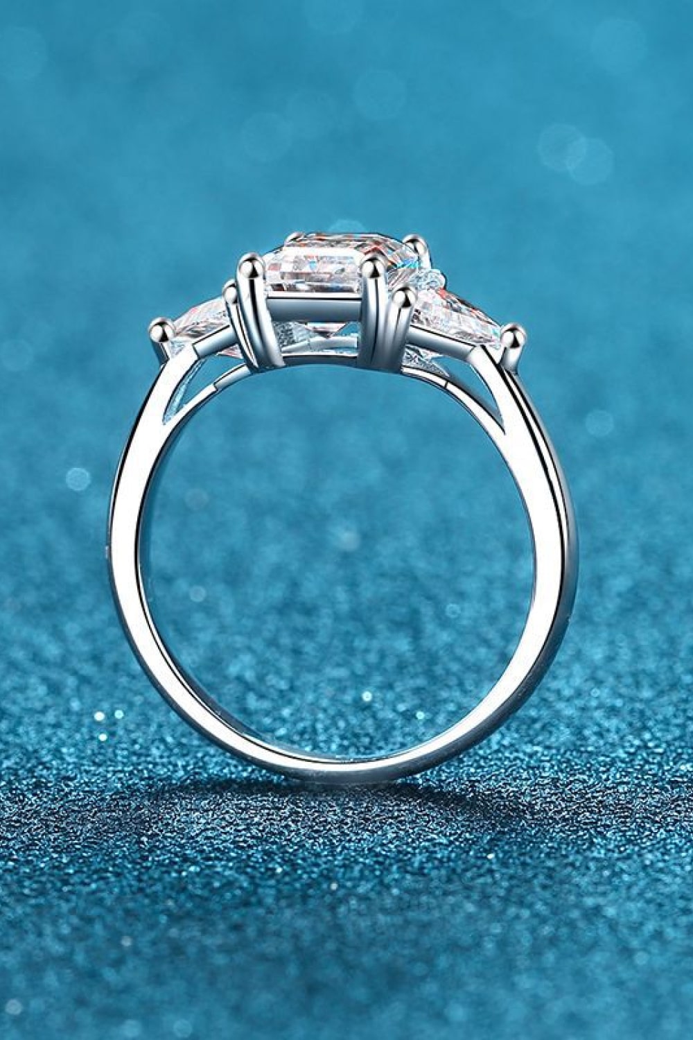 *APP EXCLUSIVE* 3 Carat Moissanite 925 Sterling Silver Rhodium-Plated Ring
