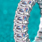 *APP EXCLUSIVE* 10.5 Carat Moissanite Rhodium-Plated Ring