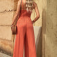 *APP EXCLUSIVE* Smocked Spaghetti Strap Wide Leg Jumpsuit