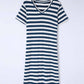 *APP EXCLUSIVE* Striped Vneck Side Slit Maxi Dress
